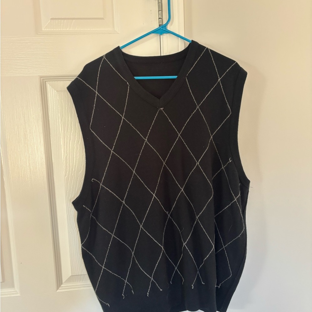 Dockers Black V-Neck Sweater Vest